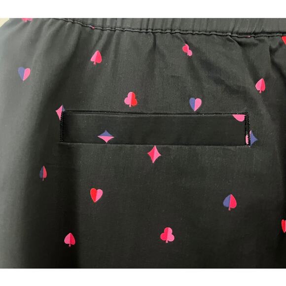 Marine Layer Allison Pant in Black Queen of Hearts Print Size M - Picture 6 of 10